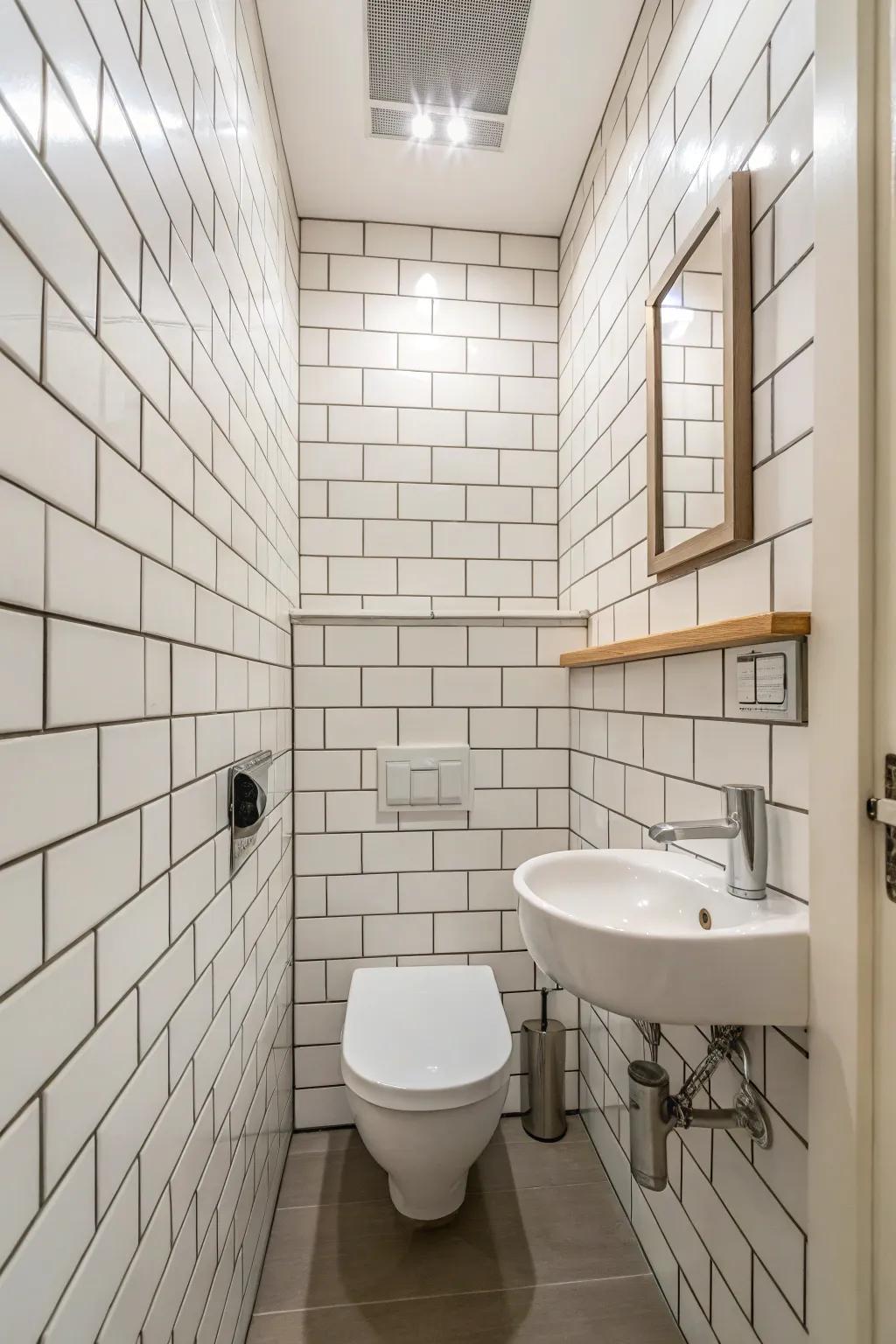 Vertical layouts improve the perception of height.