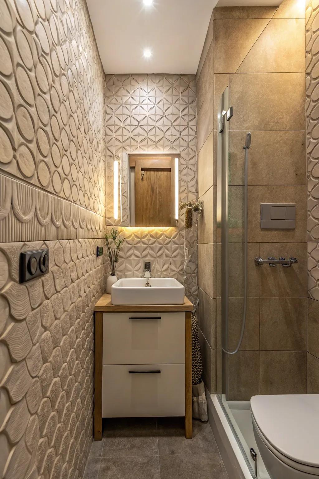 Designed tiles add luxury and dimension to any design.