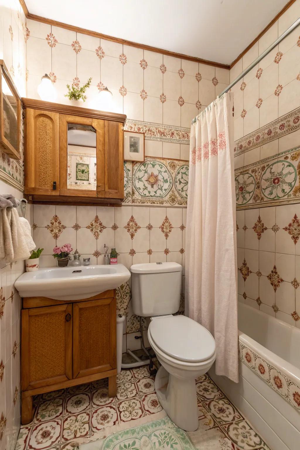 Vintage patterns bring character and ageless appeal.