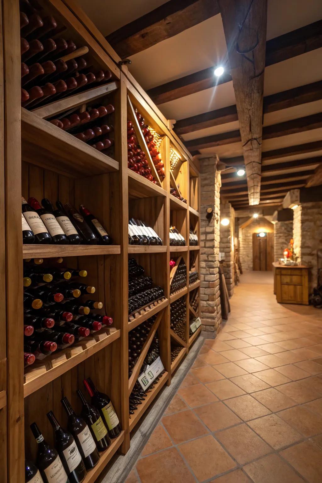 Mood lighting enhances the display of your collection.