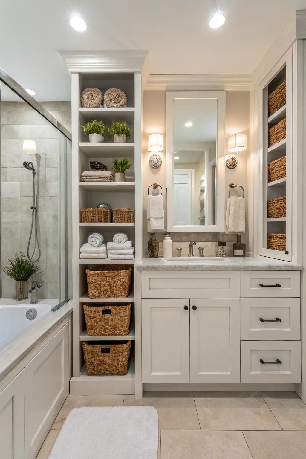 Functional layout equipped with efficient storage solutions.