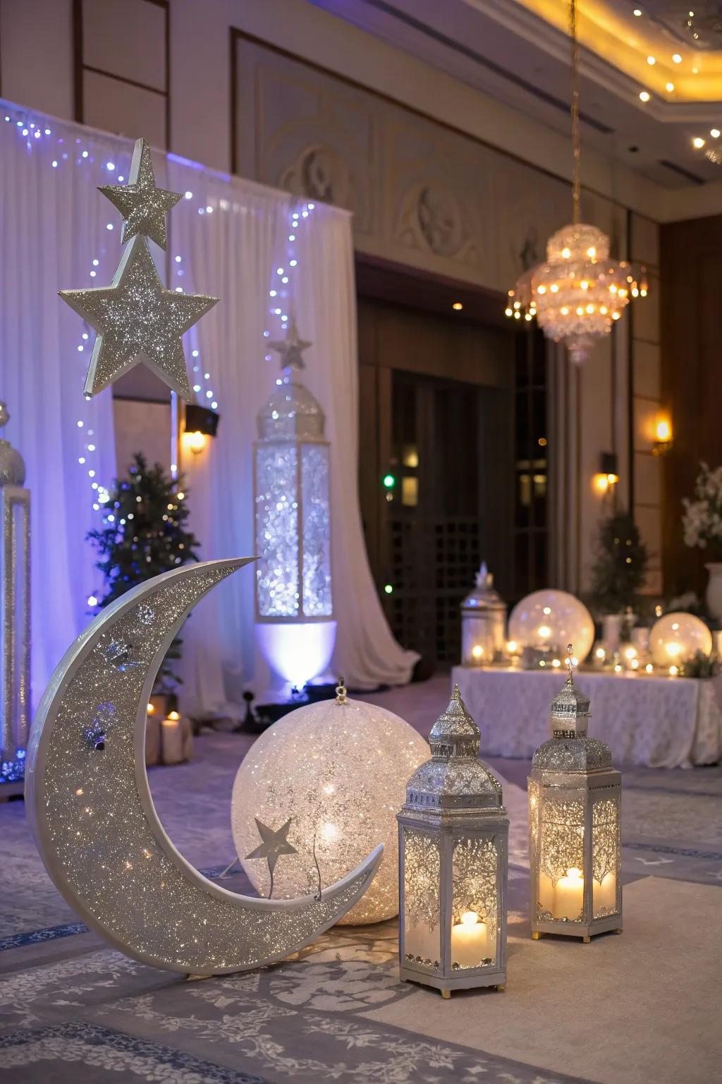 Introduce the enchantment of a lunar garden to your Halloween ornamentation.