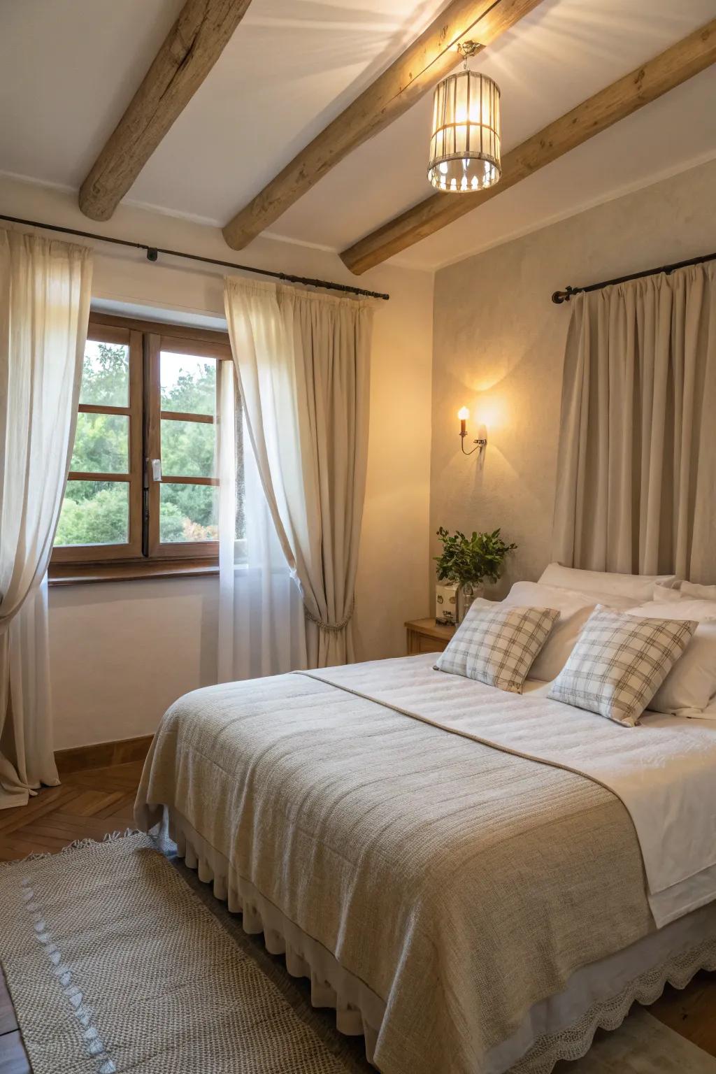 Light linen fabrics provide an airy and rejuvenating spring feeling.