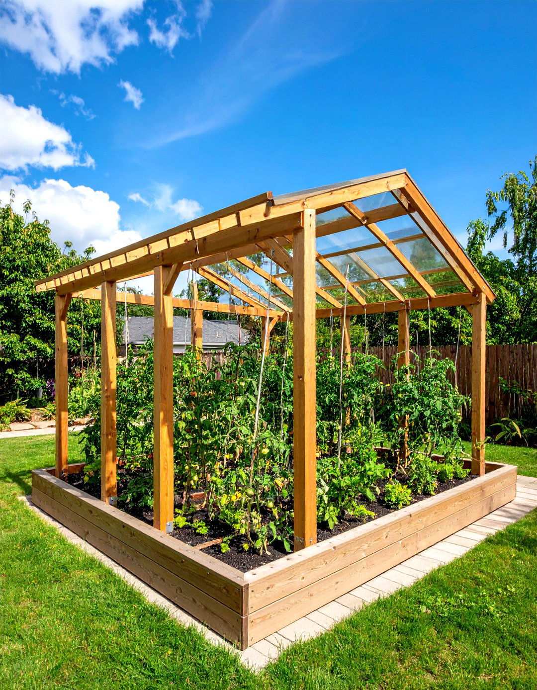 A Frame Trellis - 20 Tomato Trellis Ideas