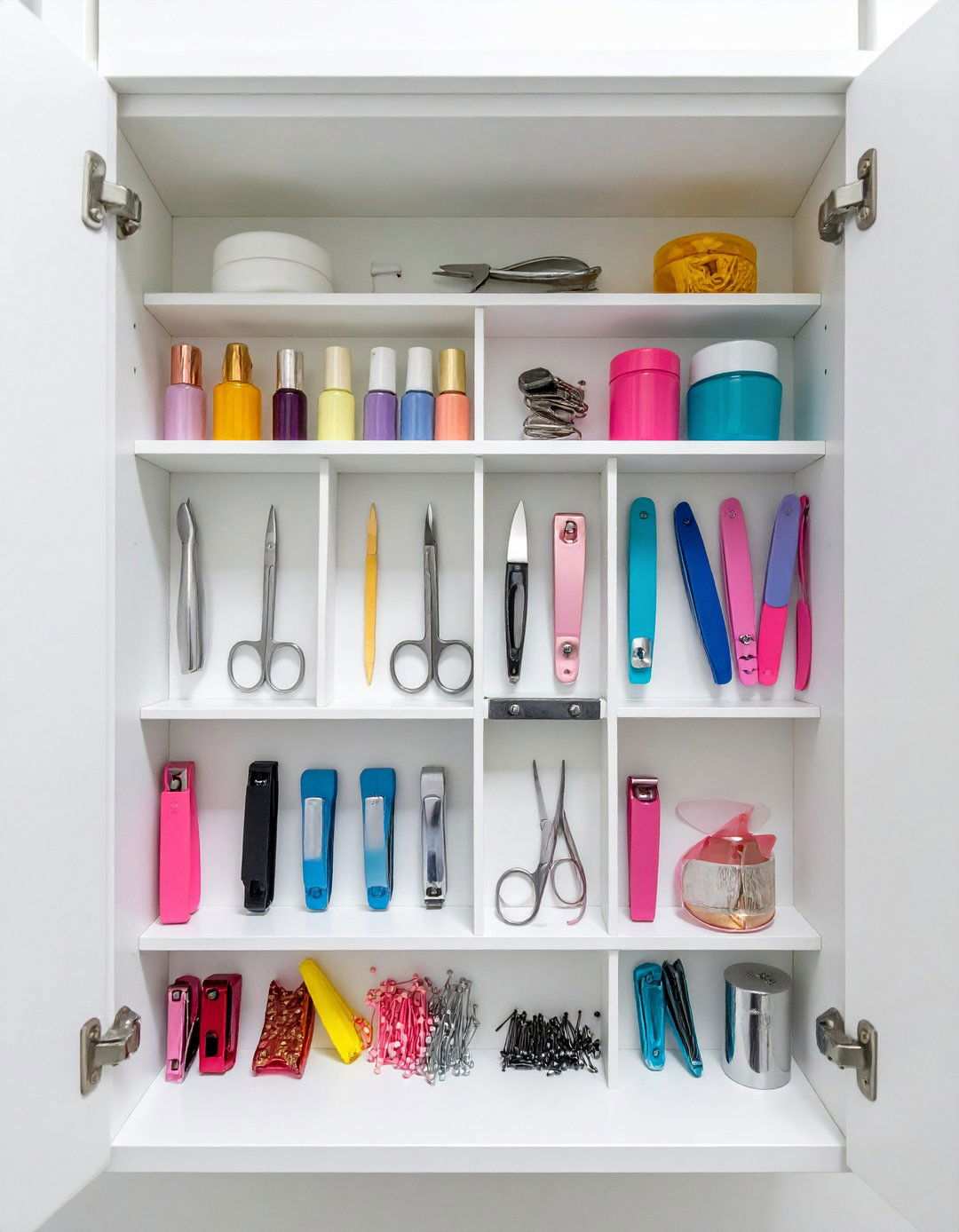 A Magnetic Strip Hides Metal Tools and Liberates the Bathroom Counter - 20 Bathroom Counter Organization Ideas