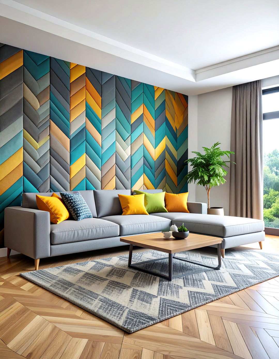 Acoustic Panel Basement Accent Wall Enhances Sound Quality - 20 Basement Accent Wall Ideas