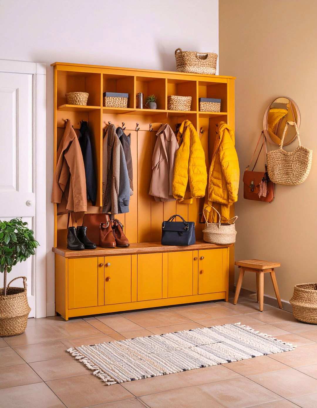 Alcove Mudroom Station - 20 Alcove Ideas