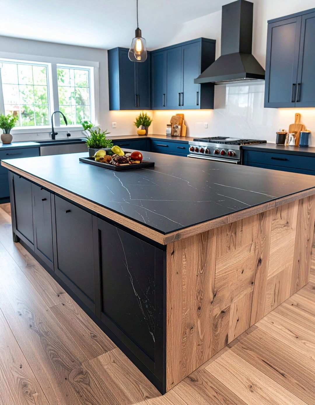 Anti Fingerprint FENIX Laminate Feels Velvet Smooth - 20 Black Kitchen Countertops