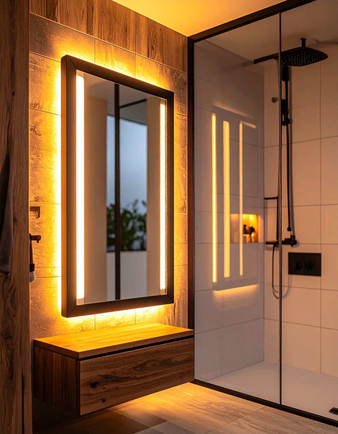Anti Fog Mirror Pads with Integrated Bathroom Lighting - 20 Bathroom Lighting Ideas Over Mirror