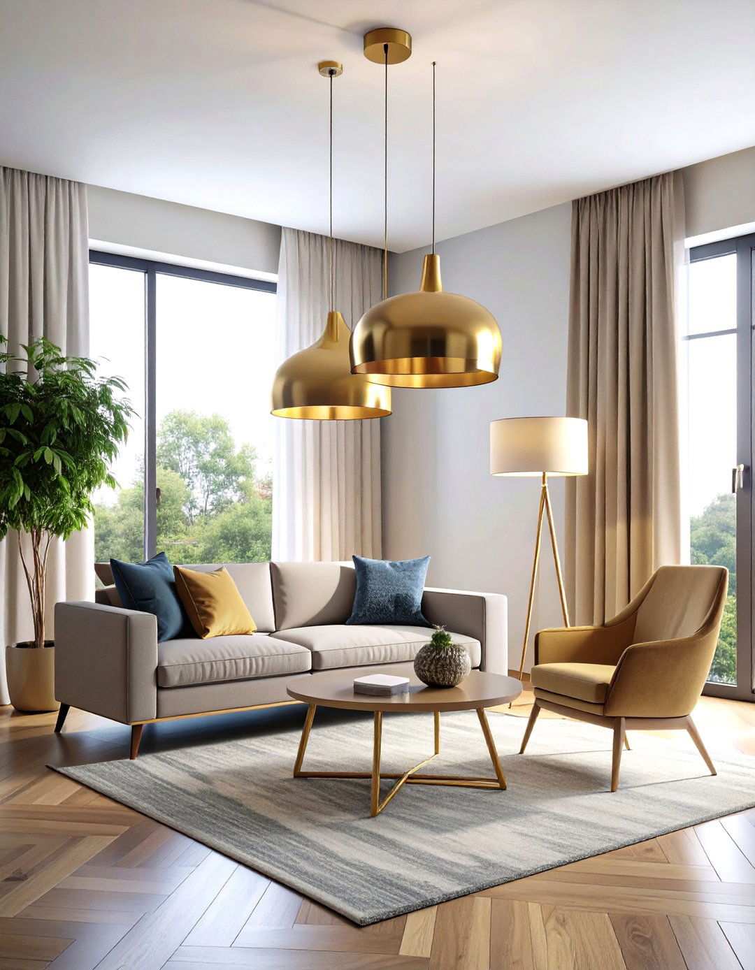 Apartment Lighting with Atmospheric Control - 20 Apartment Decorating Ideas