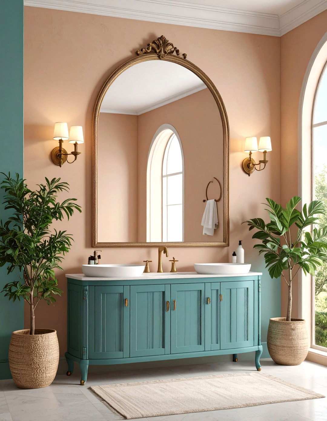 Arched Bathroom Mirror Adds Architectural Soul - 20 Bathroom Mirror Ideas