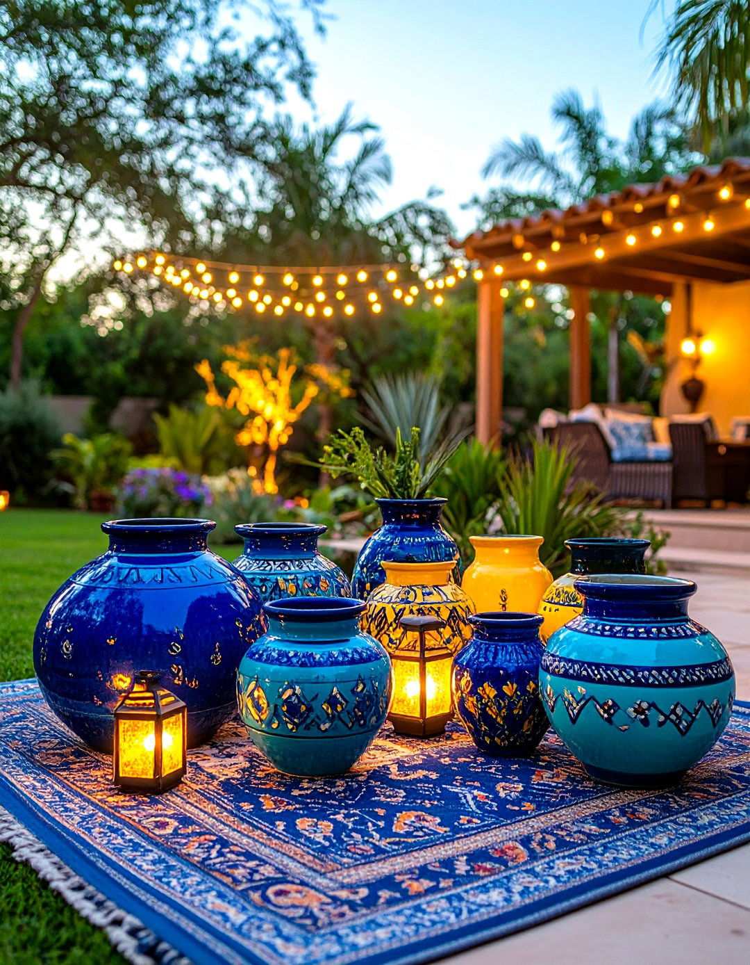 Arizona Backyard Color Rich Container Displays - 20 Arizona Backyard Ideas