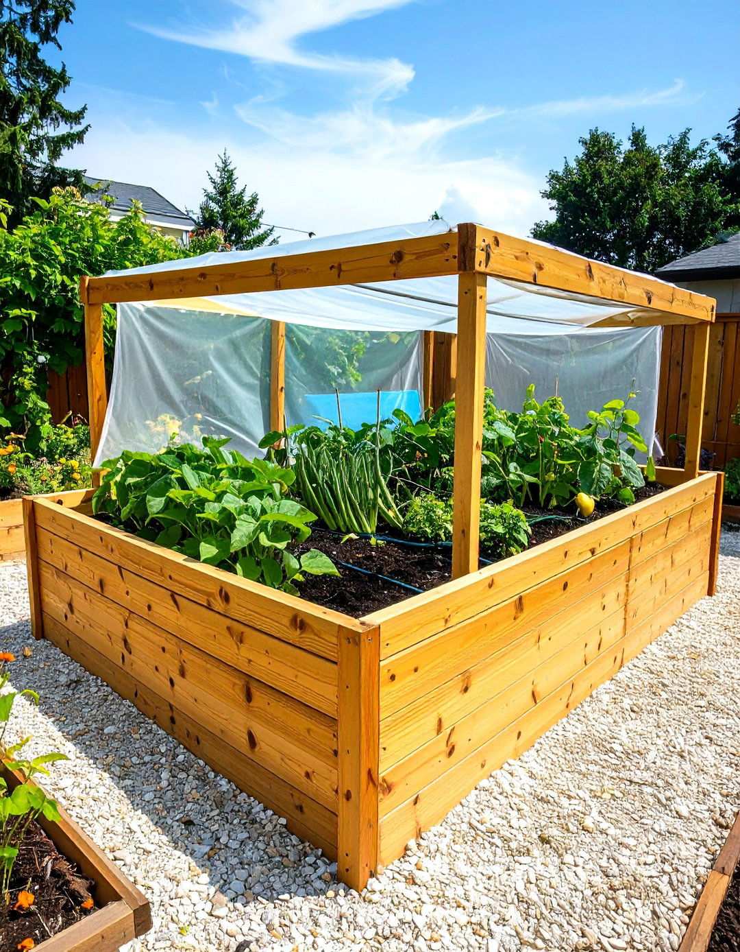 Arizona Backyard Heat Savvy Raised Bed Garden - 20 Arizona Backyard Ideas