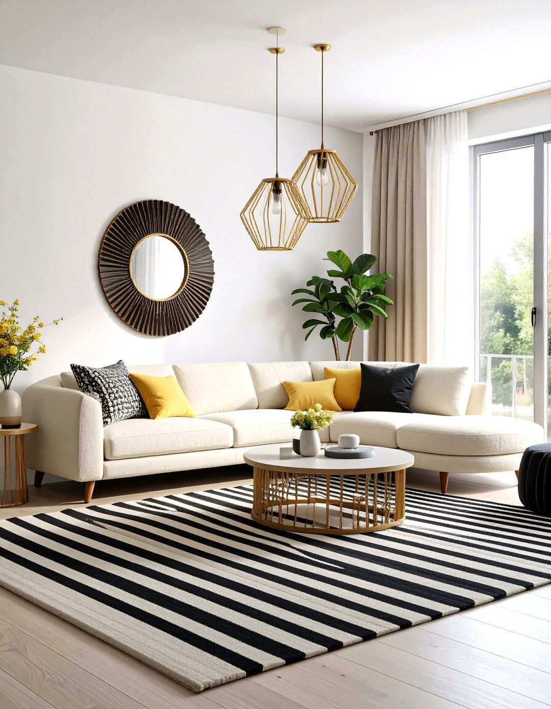 Art Deco Drama Ups the Living Rooms Swagger - 20 Black and White Living Room Ideas