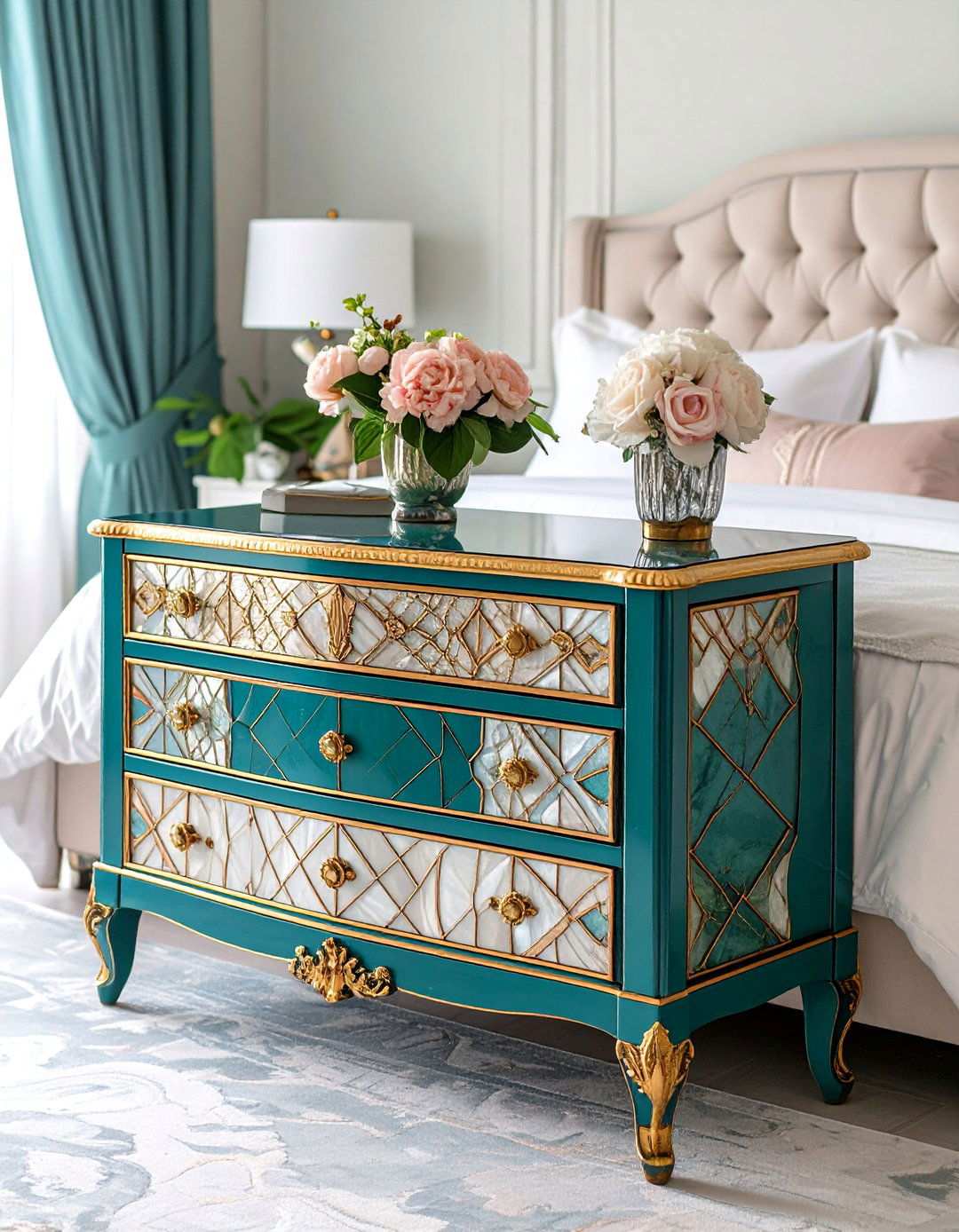 Art Deco Inlay and Marquetry Details - 20 Art Deco Bedroom Ideas
