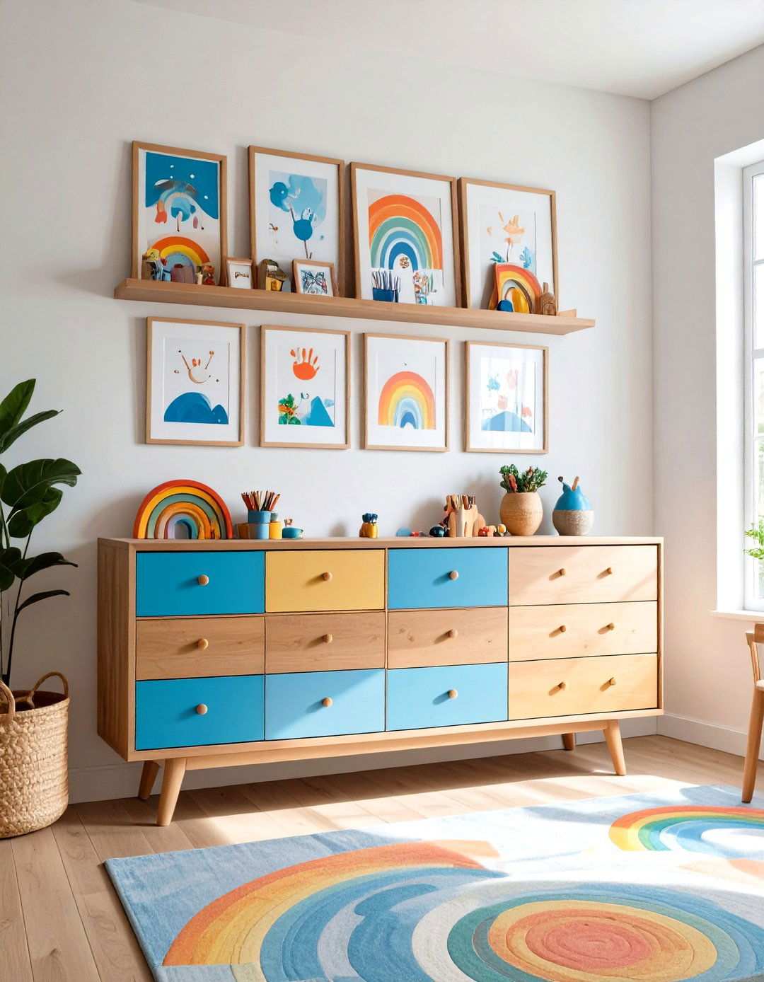 Art Gallery Wall Nursery - 20 Baby Boy Nursery Ideas