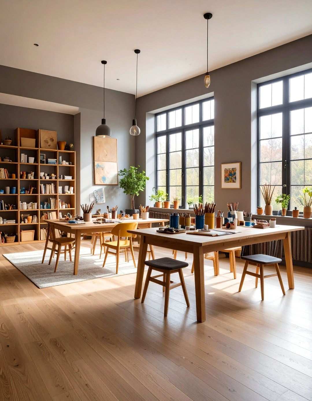 Art Room Color Psychology and Paint Schemes - 20 Art Room Ideas