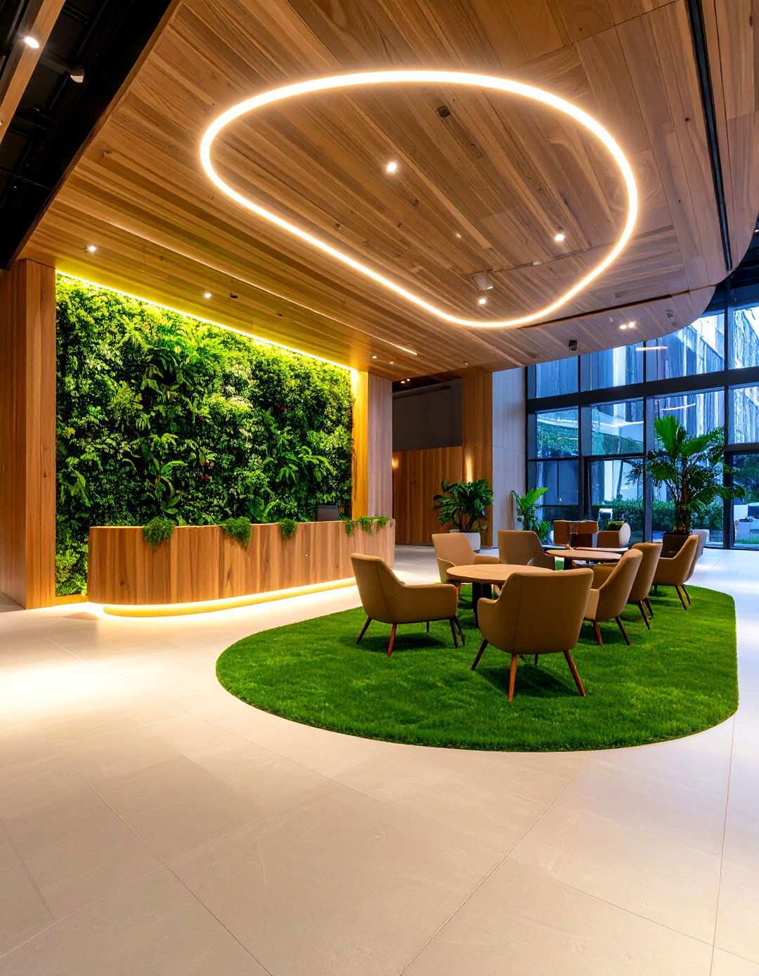 Artificial Grass Wall Corporate Branding Design - 20 Artificial Grass Wall Design Ideas