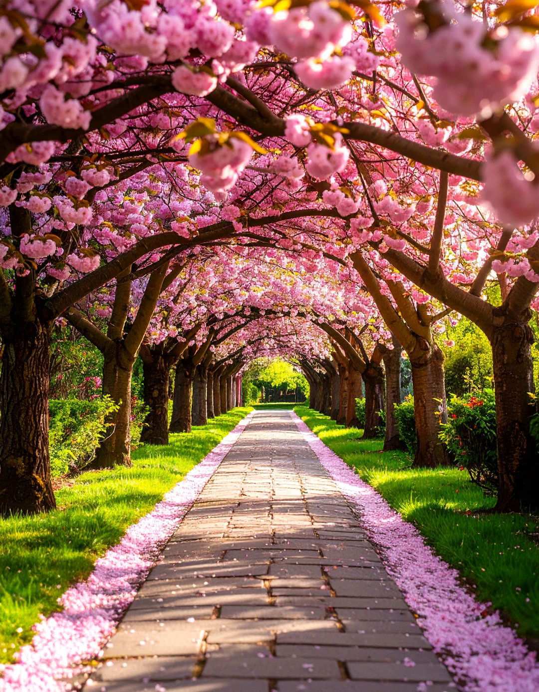 Asian Landscaping Cherry Blossom Tree Feature Design - 20 Asian Landscaping Ideas