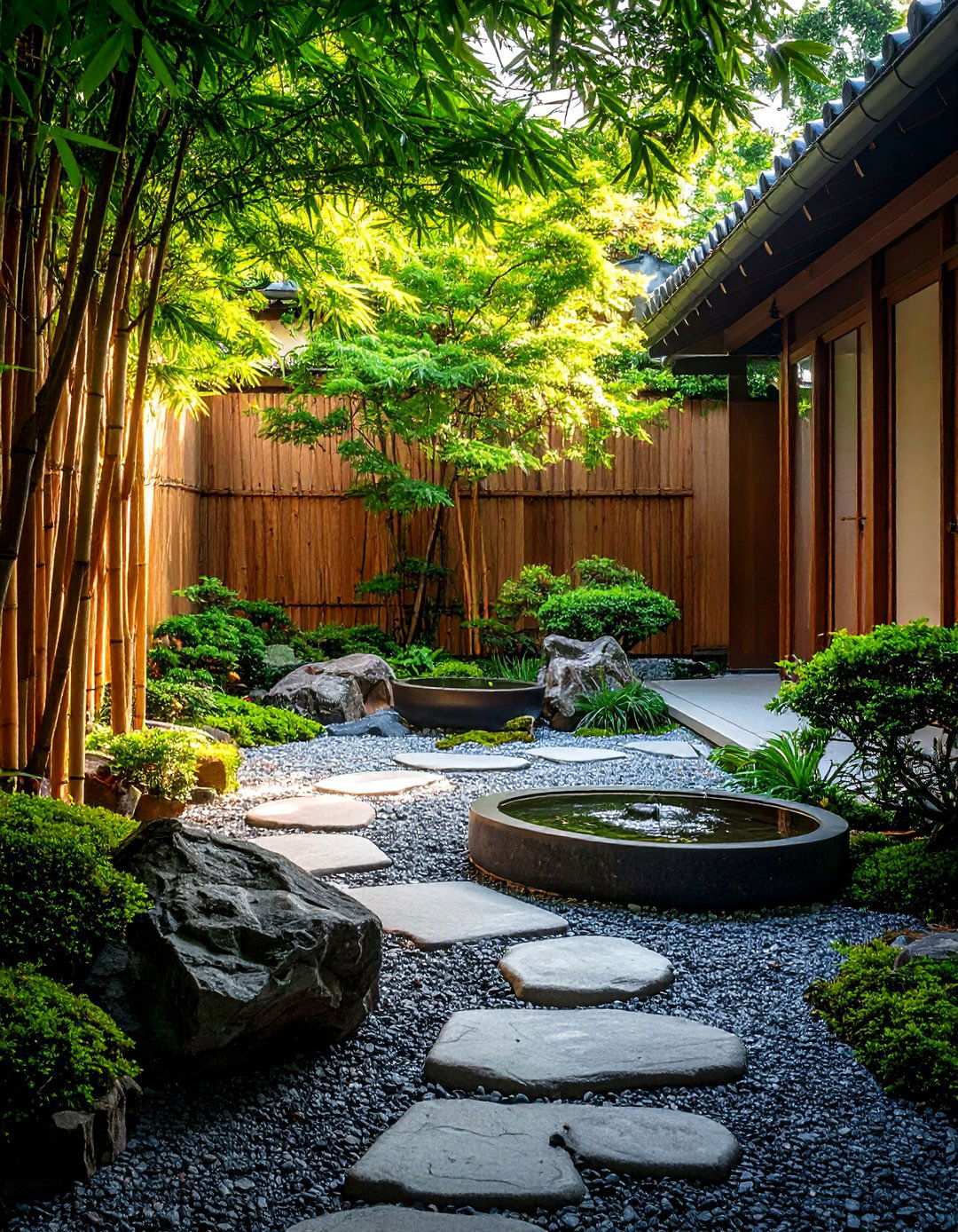 Asian Landscaping Courtyard Garden Enclosed Design - 20 Asian Landscaping Ideas