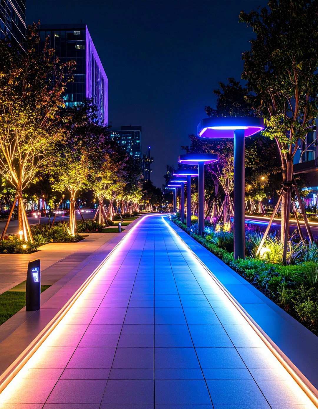 Asphalt Walkways with Smart Technology Integration - 20 Asphalt Walkway Ideas