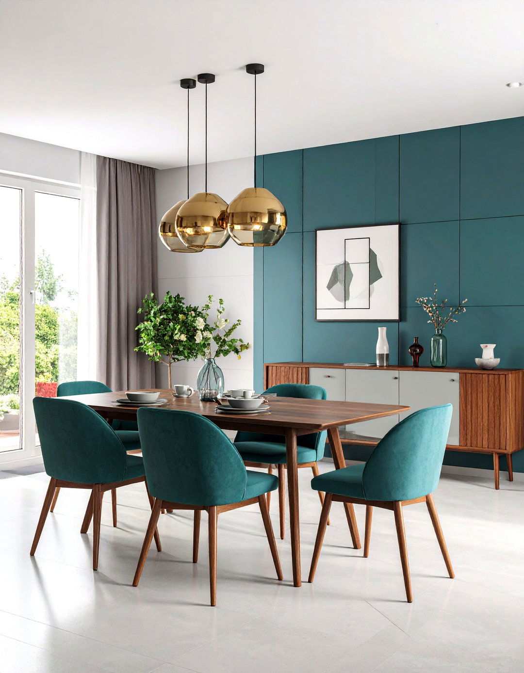 Asymmetrical Balance Color Block Walls - 20 Asymmetrical Balance Interior Design  Ideas