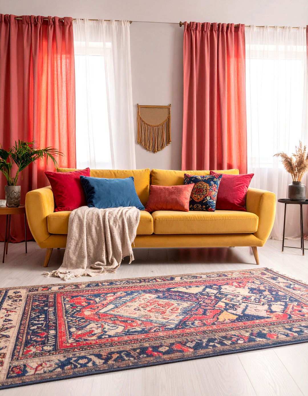 Asymmetrical Balance Textile Mixing - 20 Asymmetrical Balance Interior Design  Ideas