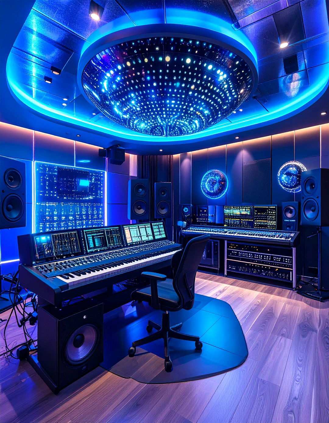Atmospheric Music Studios with Sonic Environment Manipulation - 20 2100s Room Ideas