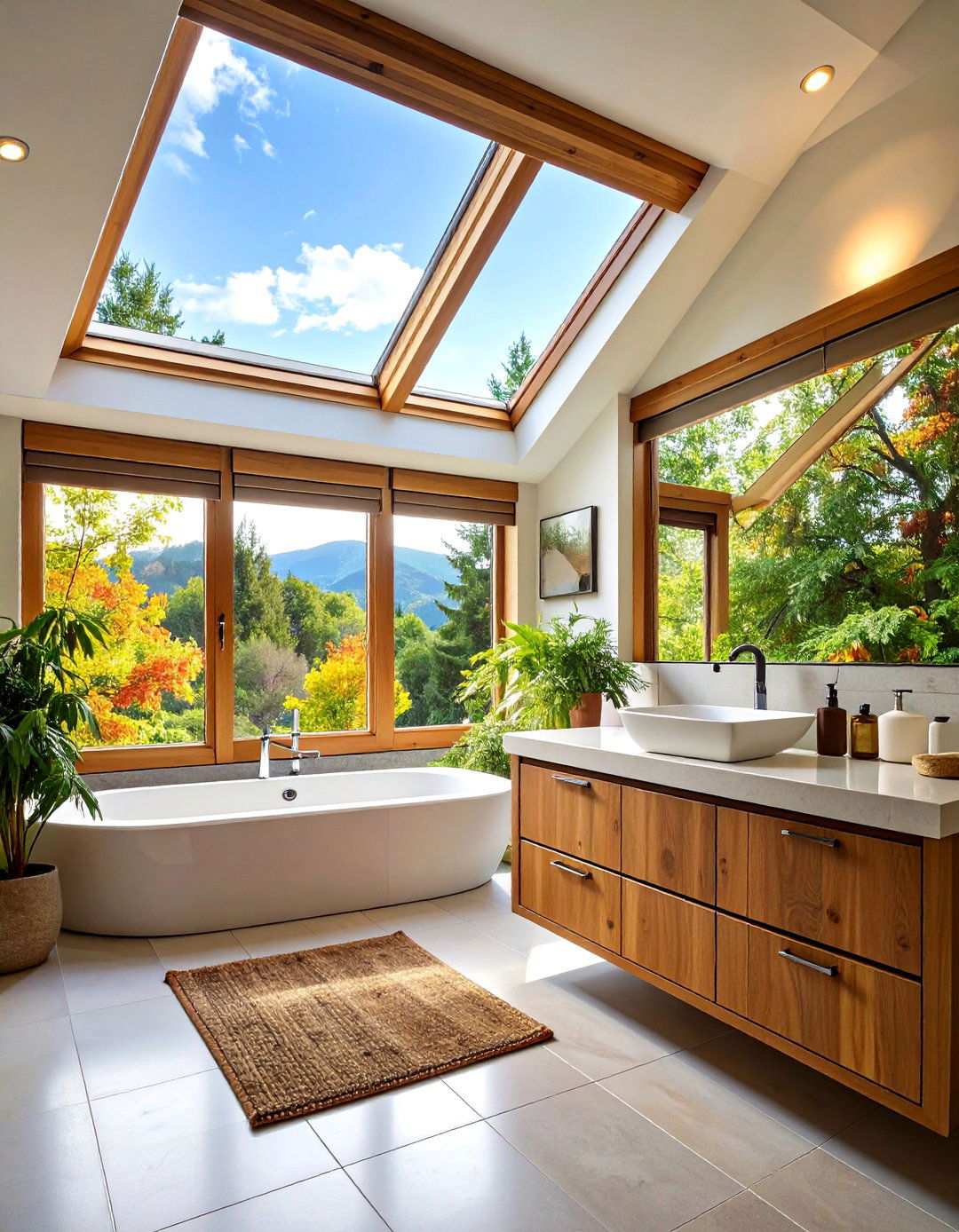Attic Bathroom Dormer Window Feature Integration - 20 Attic Bathroom Ideas