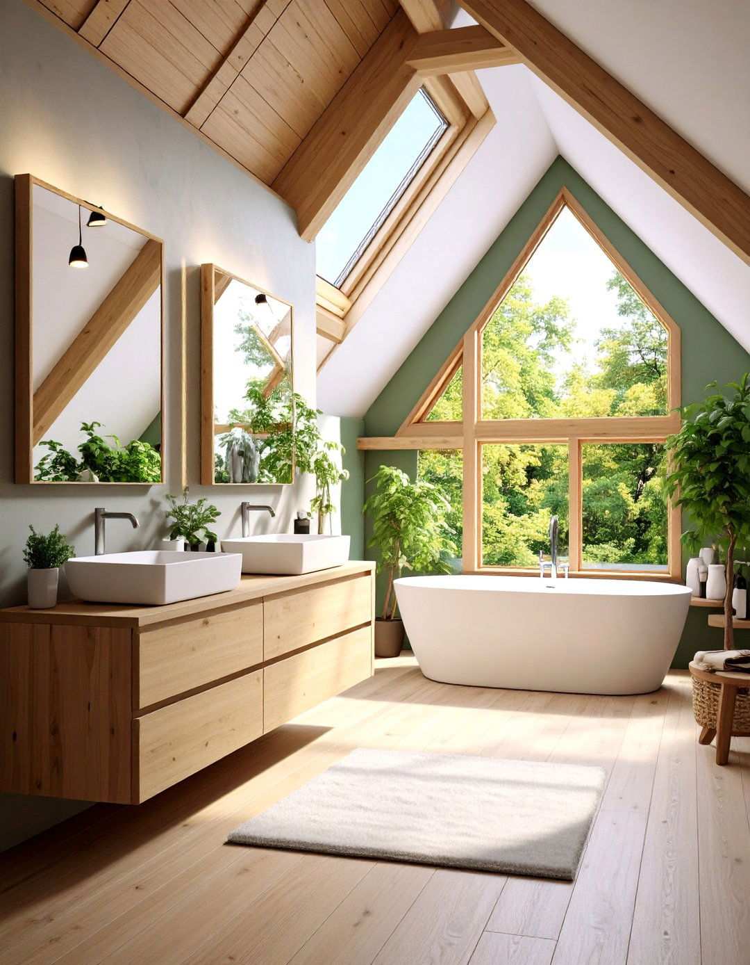 Attic Bathroom Wall Mounted Fixture Selection - 20 Attic Bathroom Ideas