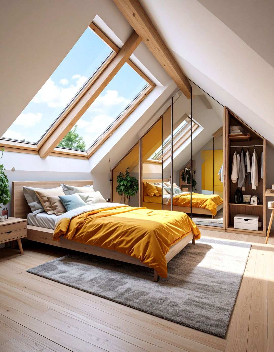 Attic Bedroom Mirror Placement Strategies - 20 Attic Bedroom Ideas