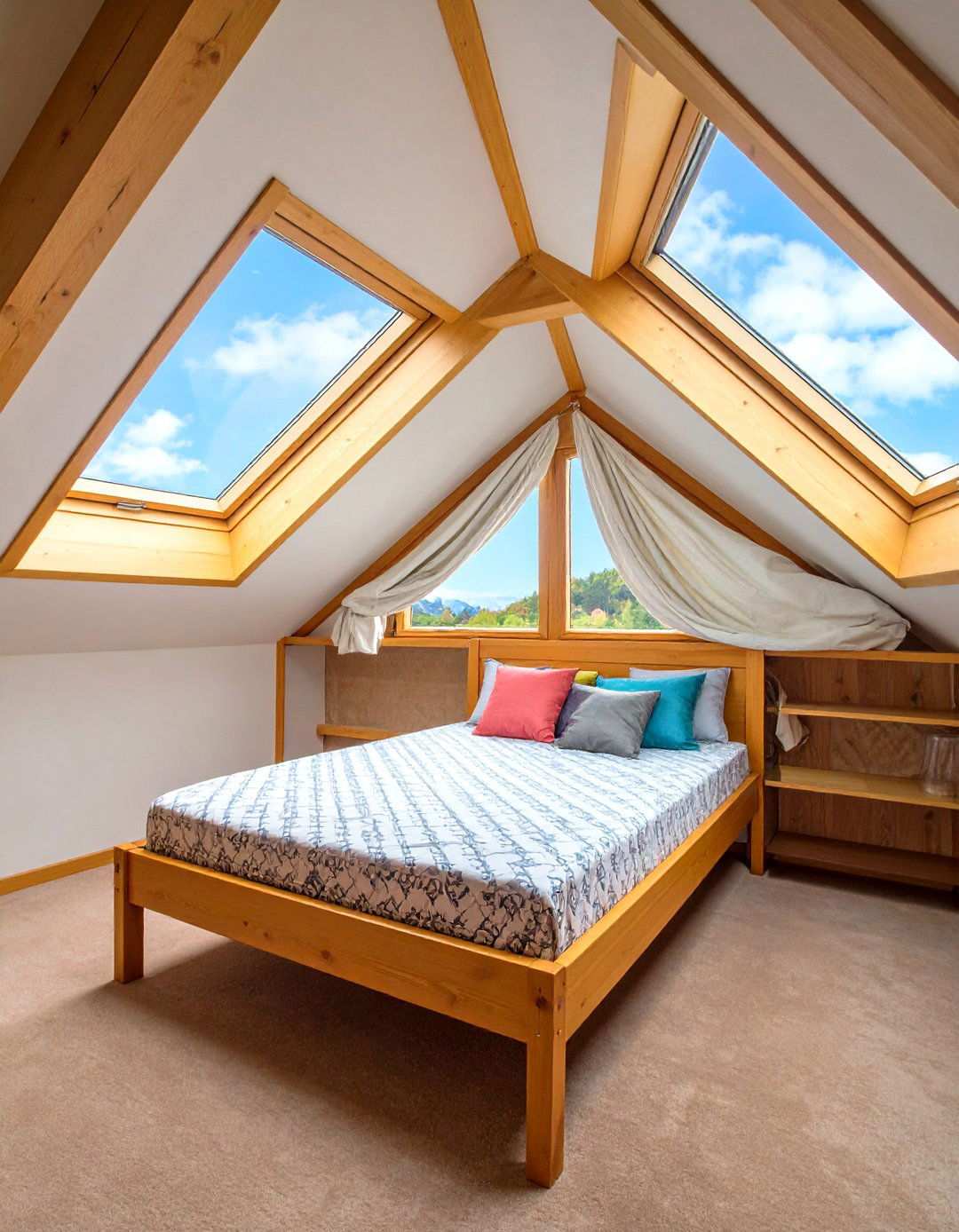 Attic Eaves Bed Nook That Uses Every Angle - 20 Bed Nook Ideas