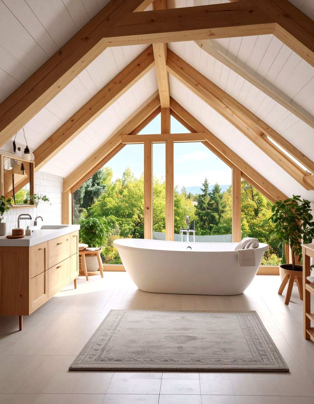 Attic Room Guest Suite with Private Bathroom - 20 attic room ideas