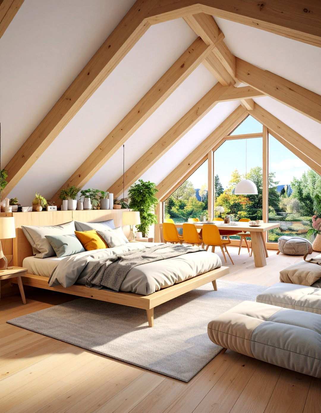 Attic Room Multi Purpose Flex Space with Modular Furniture - 20 attic room ideas