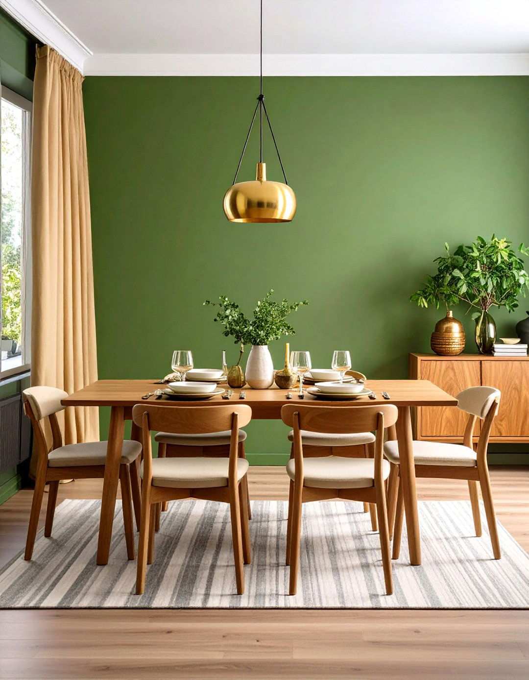 Avocado Green Color Schemes for Retro Dining Warmth - 20 70s Dining Room Design Ideas