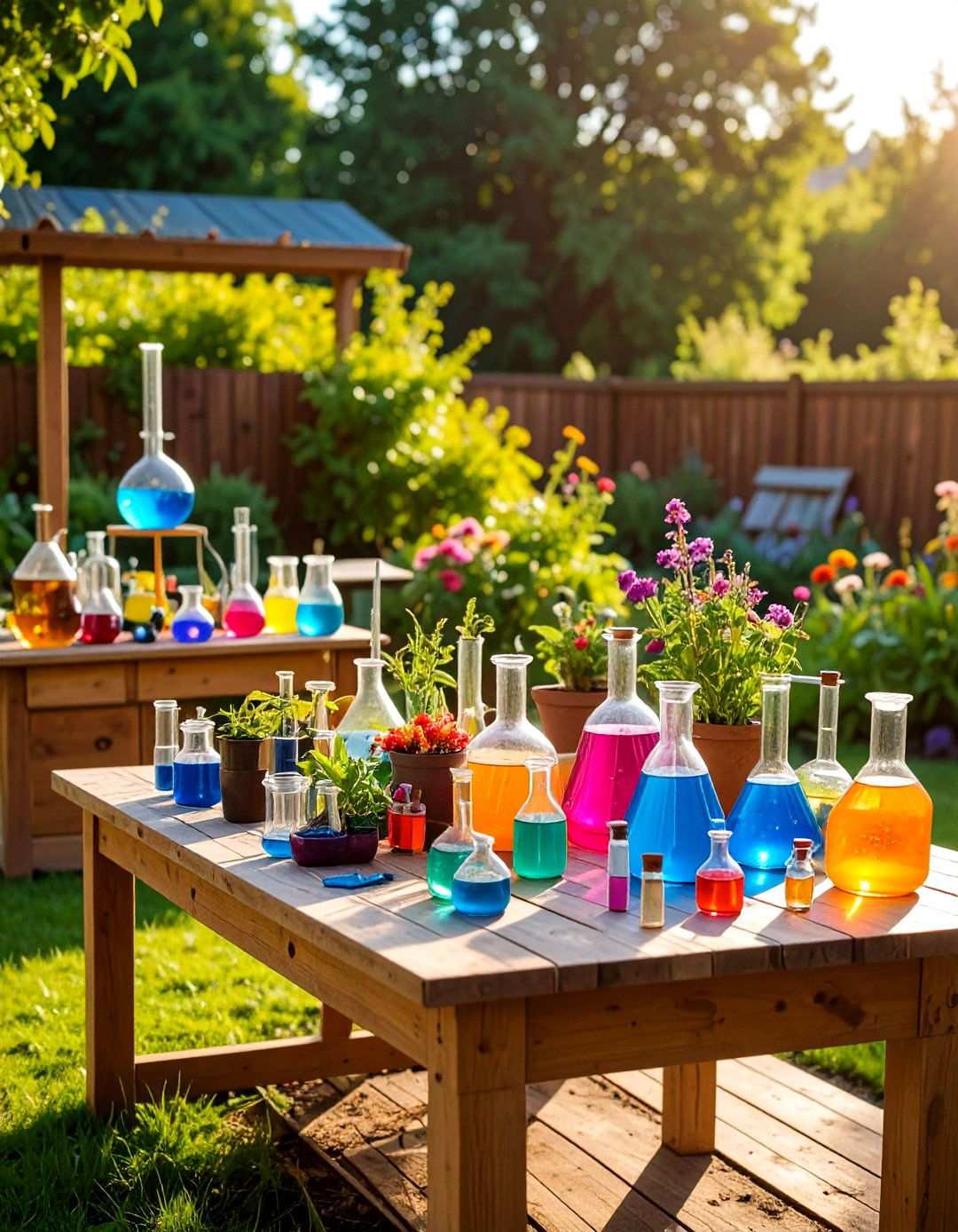 Backyard Birthday Science Experiment Lab - 20 Backyard Birthday Party Ideas