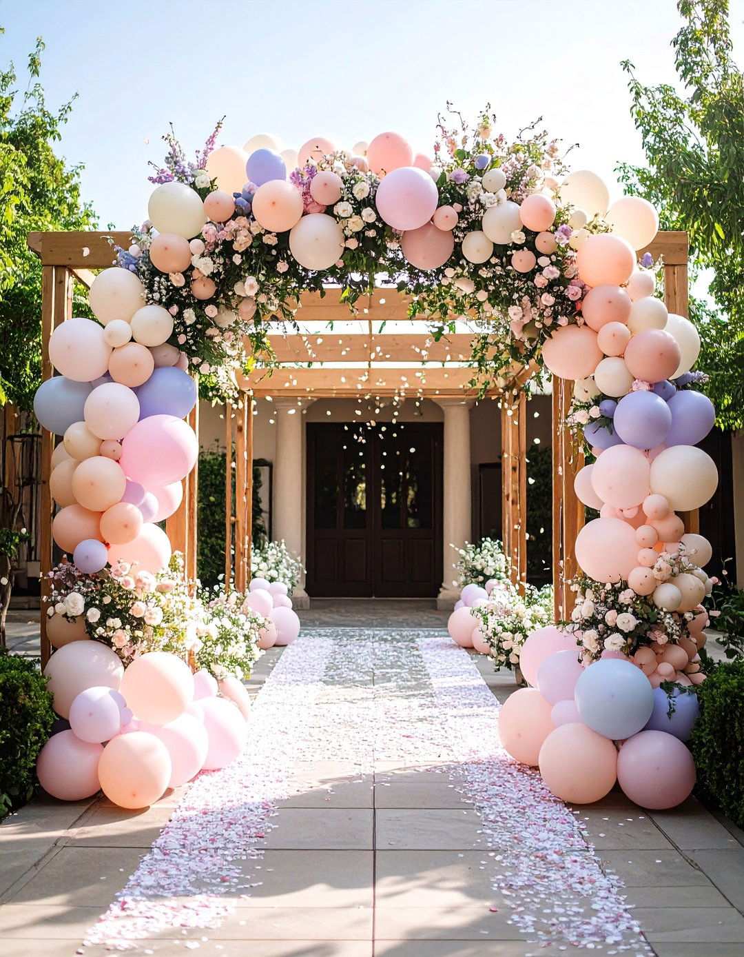 Balloon Arch Centerpieces for Dramatic Frames - 20 Balloon Centerpiece Ideas