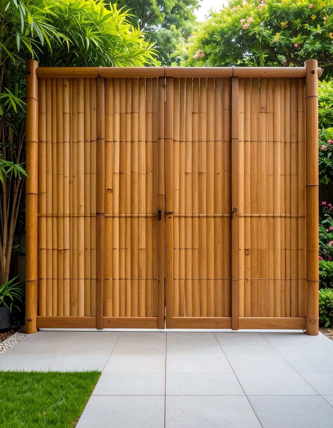 Bamboo Privacy Screens for Natural Backyard Elegance - 20 Backyard Privacy Ideas