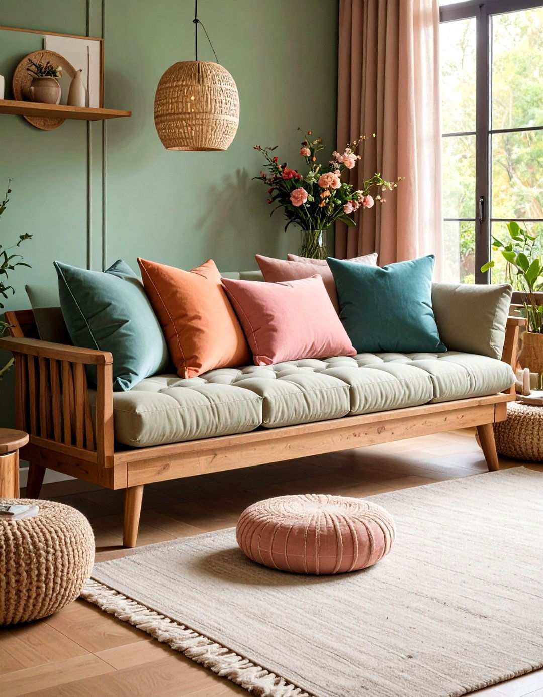 Banquette Seating with Bolster Cushions for Comfort - 20 Banquette Seating Ideas