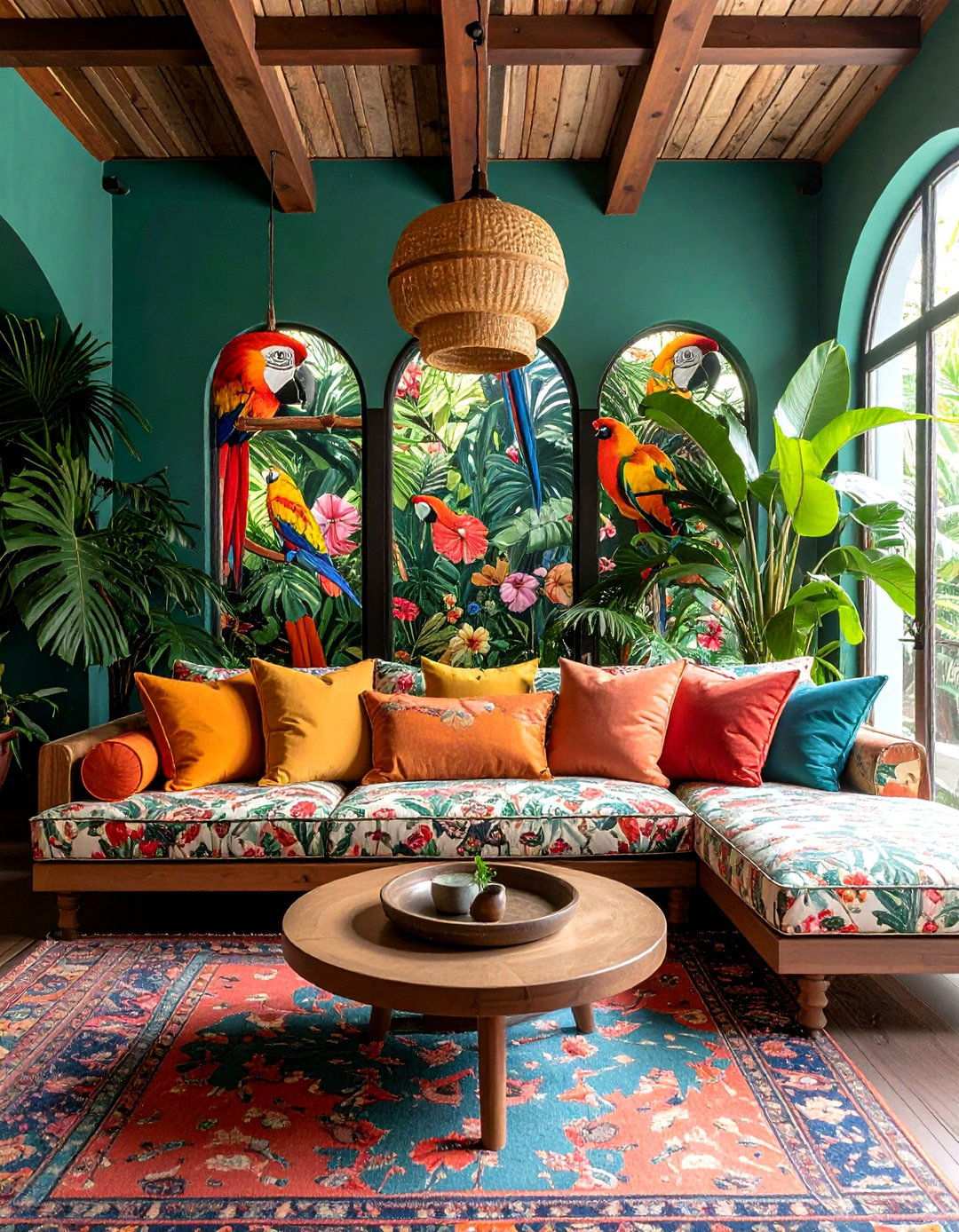 Banquette Seating with Patterned Upholstery for Visual Appeal - 20 Banquette Seating Ideas