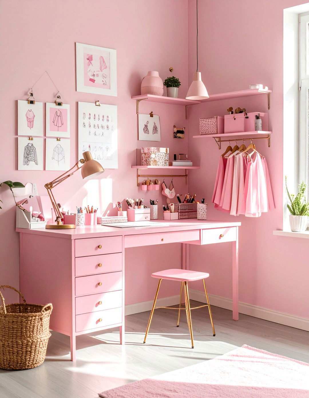 Barbie Room Craft and Creativity Station - 20 Barbie Room Ideas