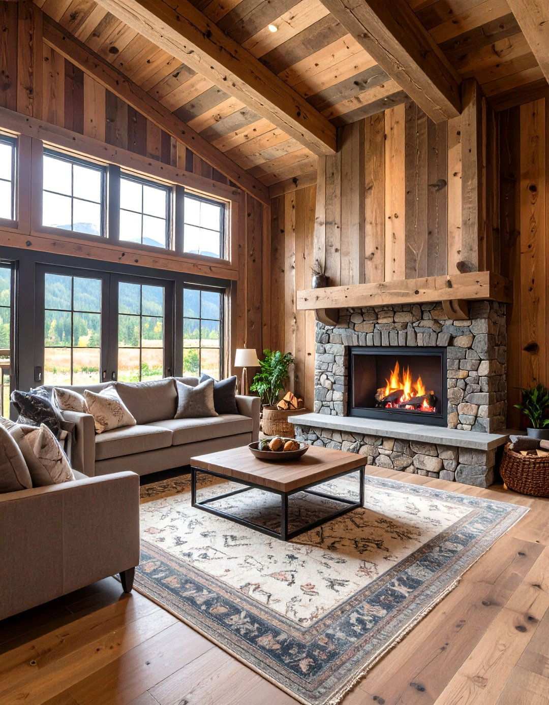 Barnwood Fireplace Accent Wall - 20 Barnwood Accent Wall Ideas