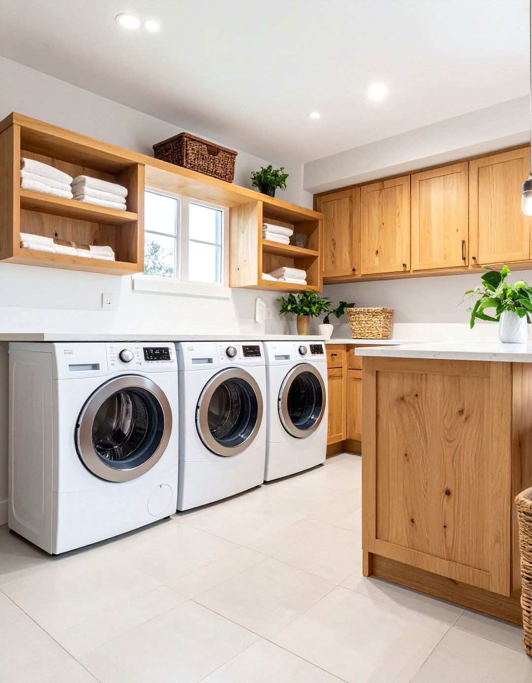 Basement Laundry Room Counter Space for Folding Station - 20 basement laundry room ideas