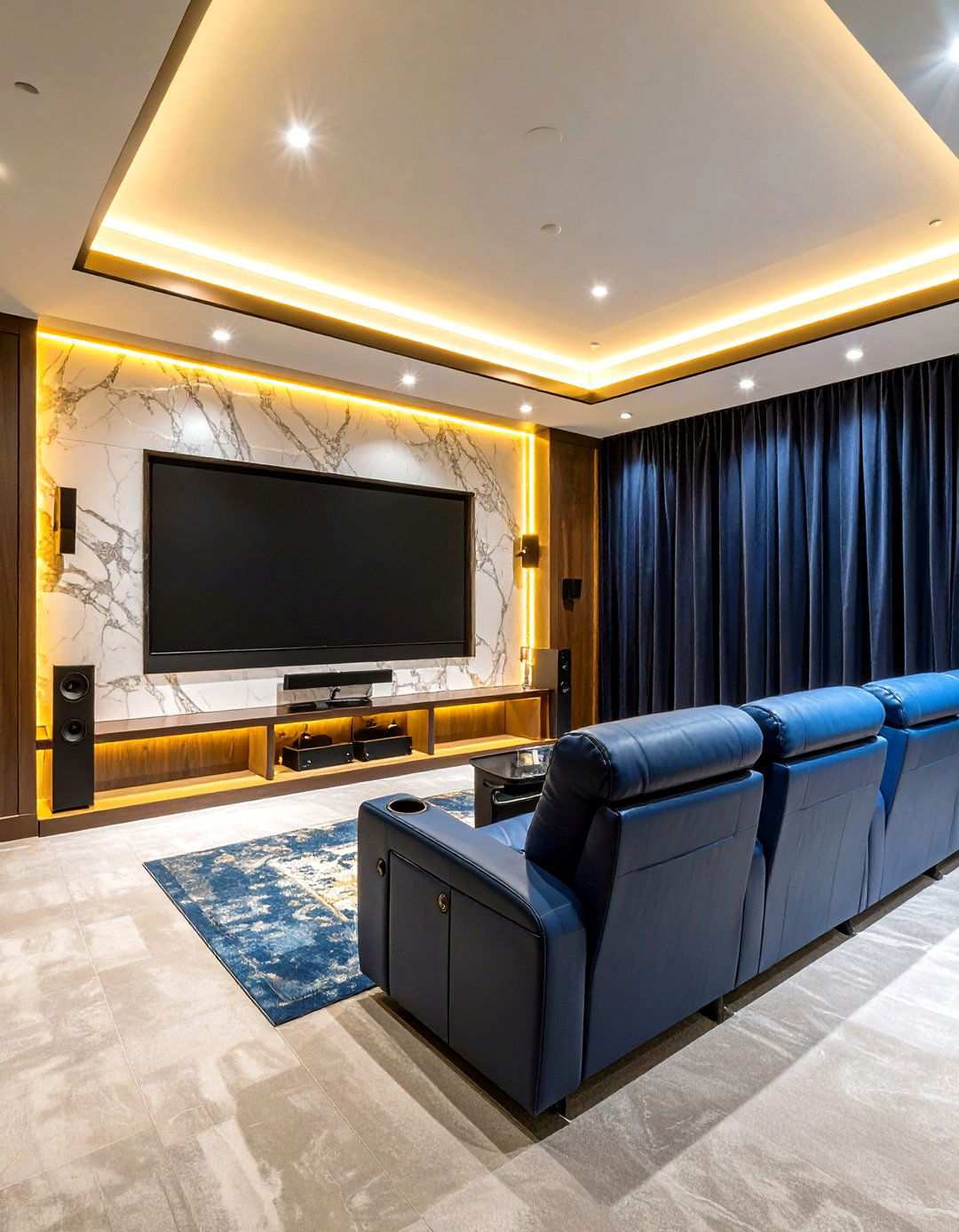 Basement Media Room and Home Theater - 20 Basement Ideas