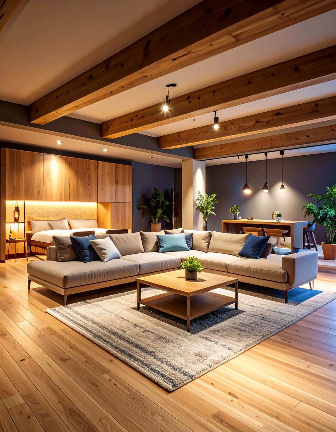 Basement Multipurpose Family Room - 20 Basement Ideas