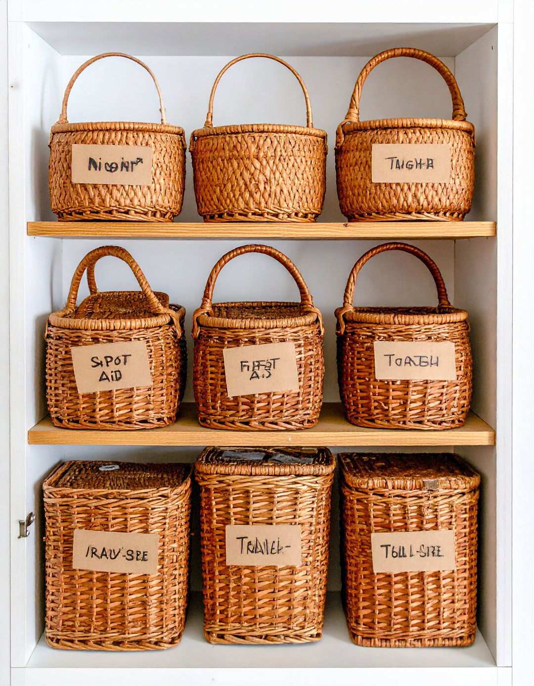 Basket Label Bathroom Organization for Categories - 20 Bathroom Organization Ideas