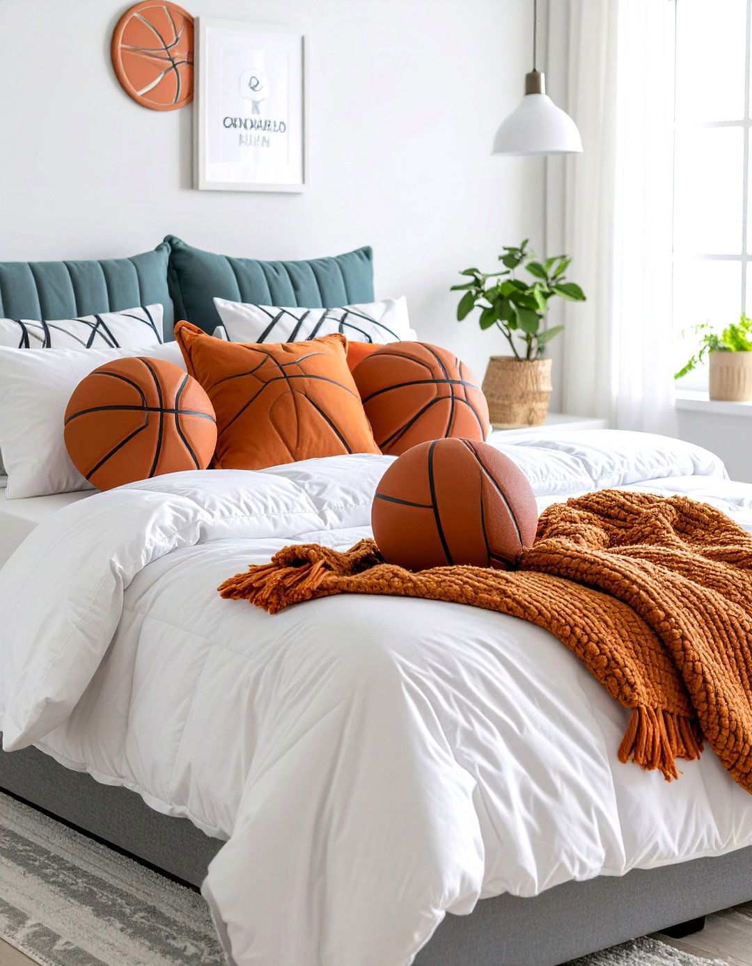 Basketball Room Decor with Team Themed Bedding Sets - 20 basketball room decor ideas
