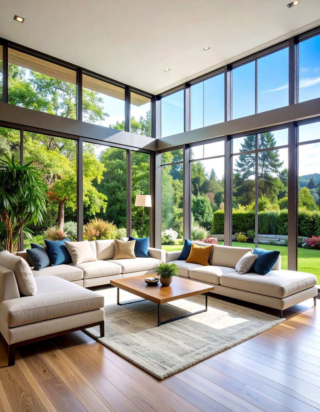 Bauhaus Glass Corner Window Features - 20 Bauhaus Interior Design Ideas