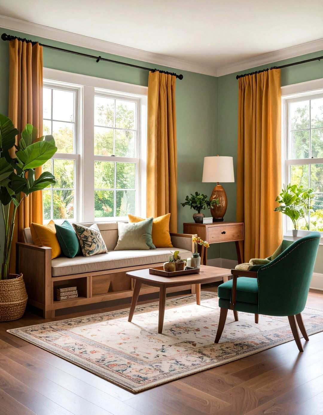 Bay Window Living Room Integration - 20 Awkward Living Room Layout Ideas