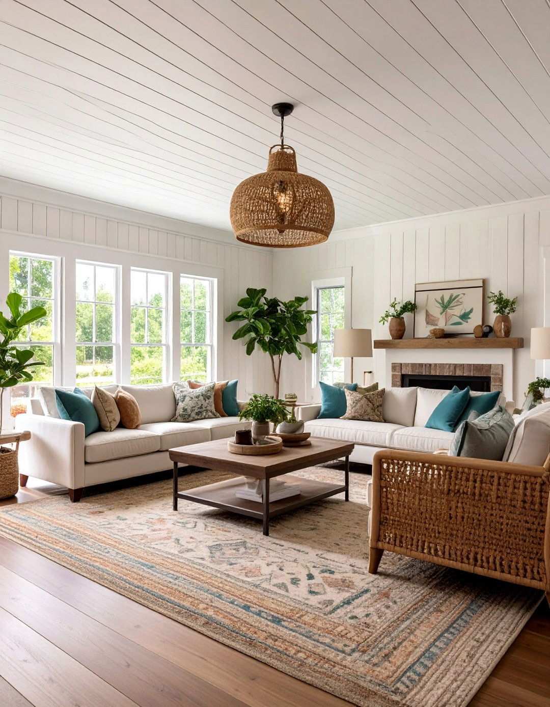 Beadboard Ceiling as a Popcorn Cover Solution - 20 Beadboard Ceiling Design Ideas